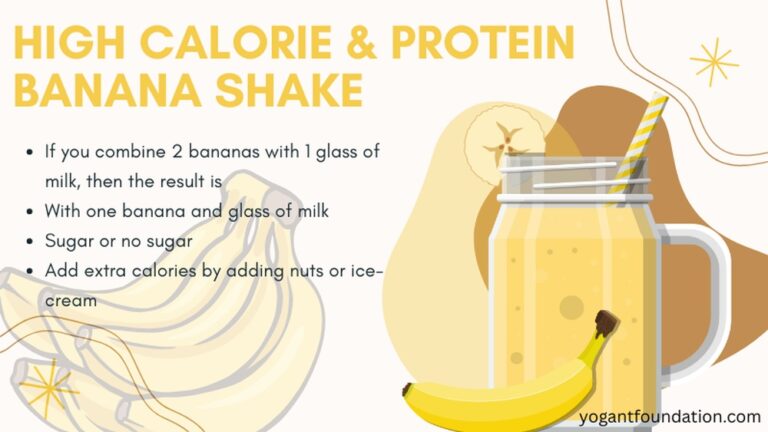 Banana Shake for Weight Gain (High Calorie)
