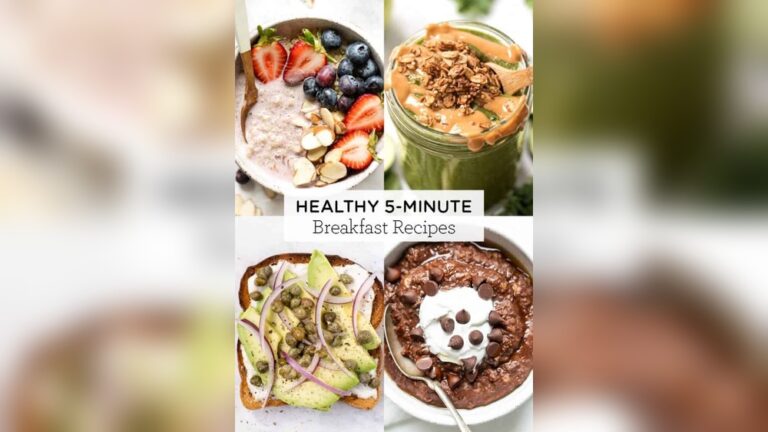 5-Minute Healthy Breakfast Ideas